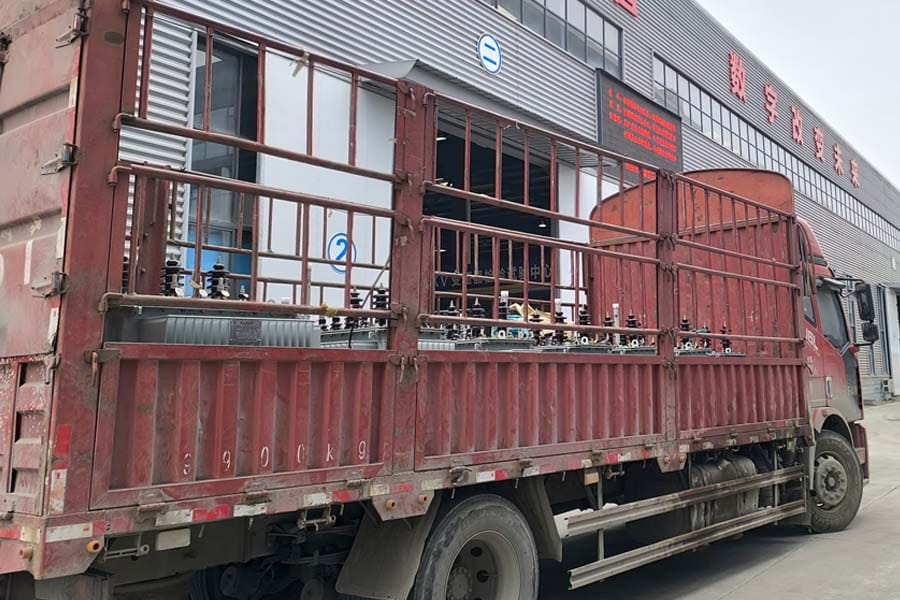 Mixed batch of 600kVA and 800kVA oil-immersed distribution transformers ready for dispatch — Zhongxin General factory