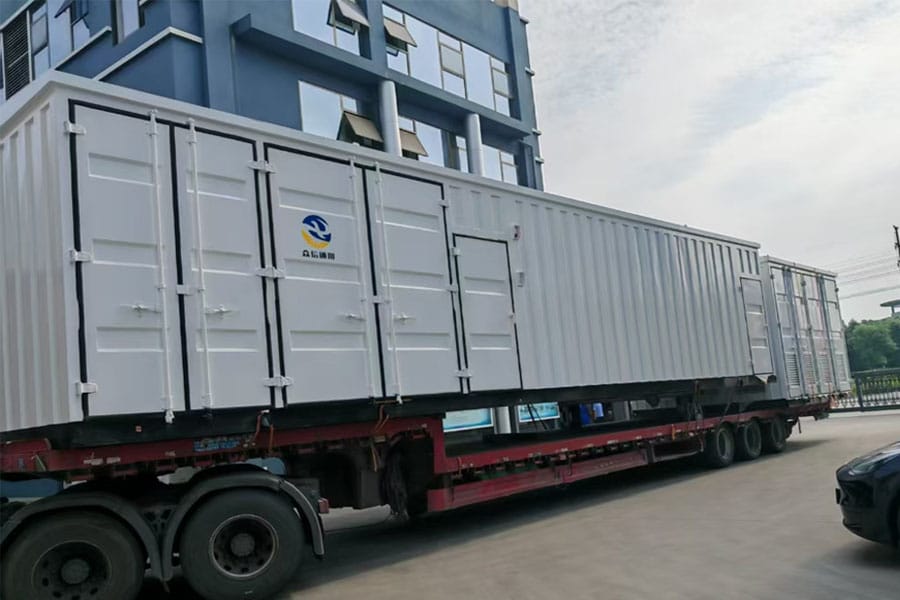 Oversized prefabricated modular substation over 12 metres dispatch from Zhongxin General factory