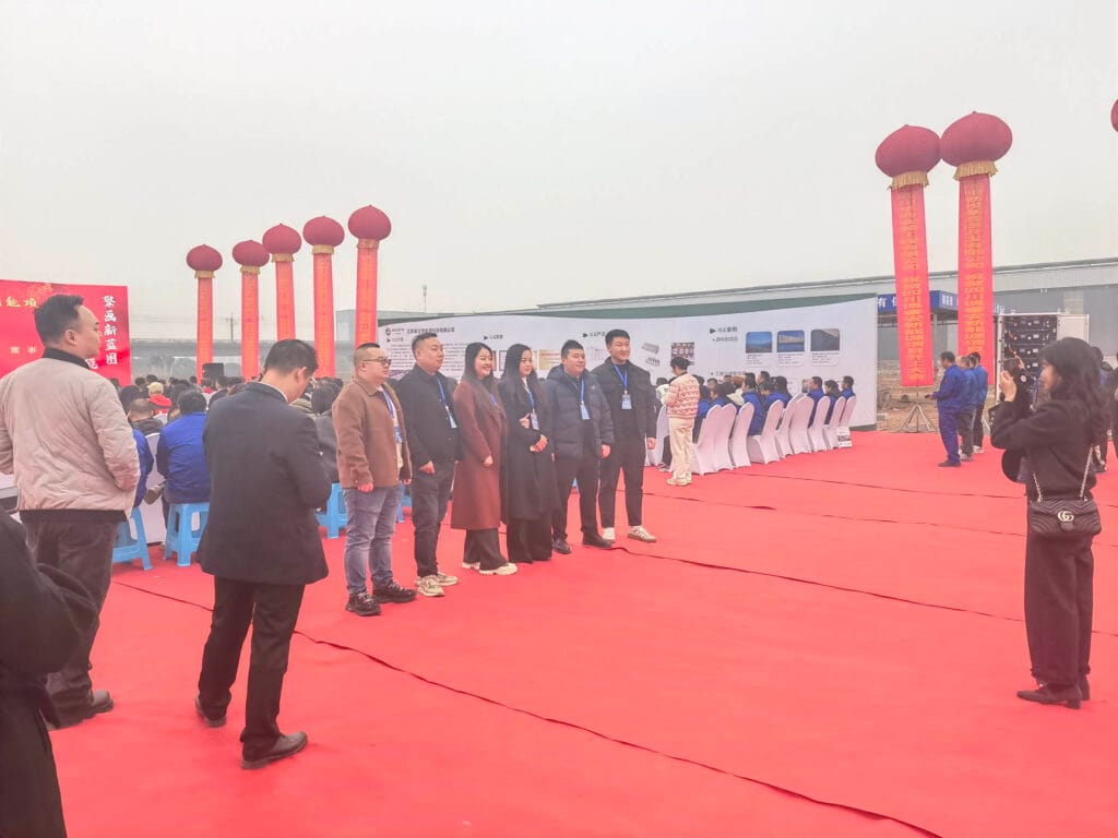 Another group photo of Zhongxin General sales representatives at Boruian New Energy ceremony