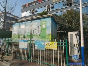 Box-type substation manufactured by Sichuan Zhongxin powering the EV charging station after 5 years operation