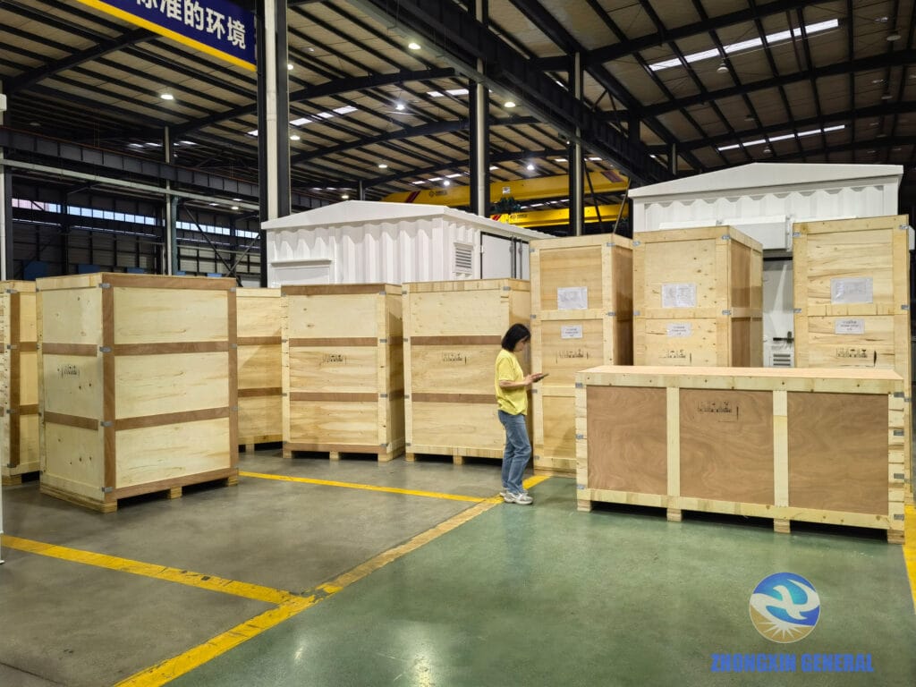 Switchgear export packaging complete DR Congo project — Zhongxin General view 2