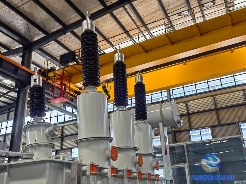 SZ13-8000/120 OLTC transformer four high-voltage terminals three phases and neutral — Zhongxin General