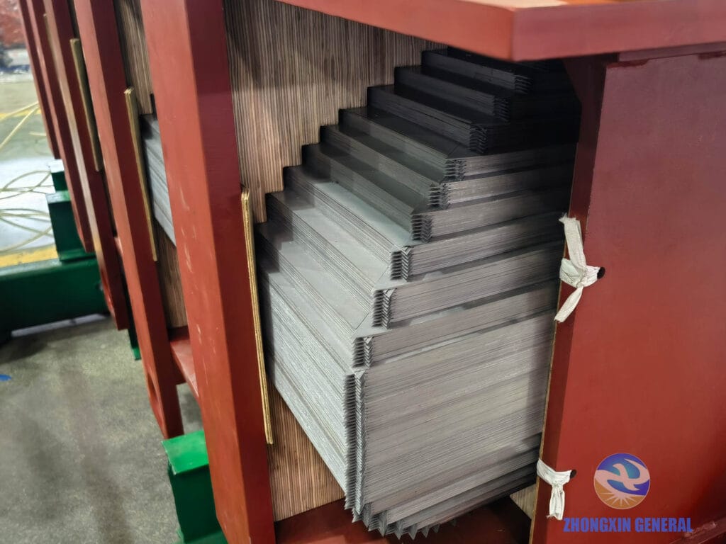 Silicon steel core lamination detail for 31500 kVA OLTC transformer — ZHONGXIN GENERAL manufacturing