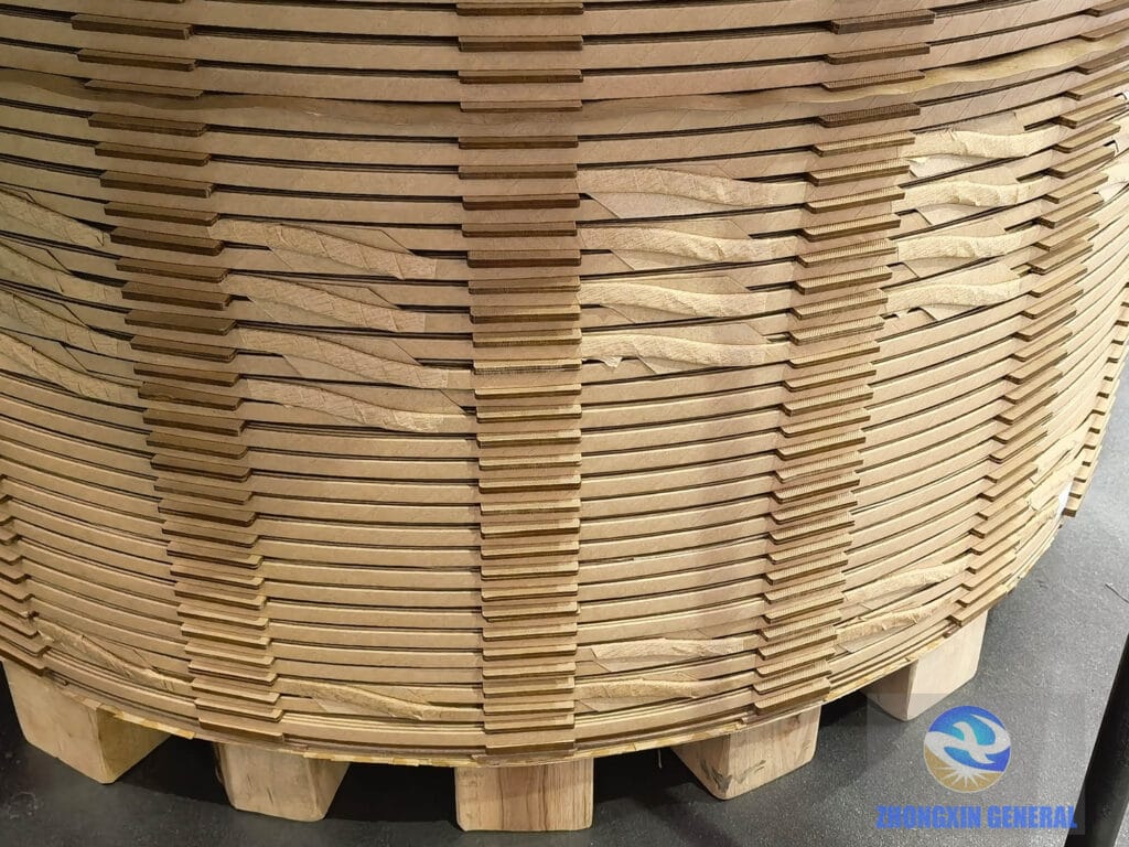 31500 kVA OLTC transformer winding detail — copper conductor and insulation layers ZHONGXIN GENERAL