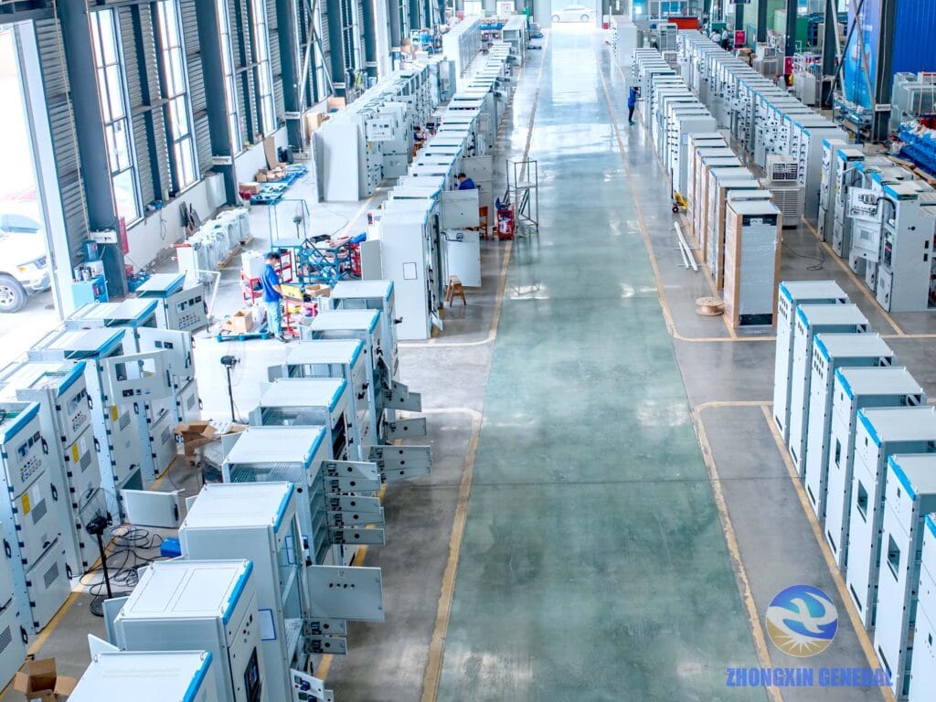 Zhongxin General's switchgear production line in operation on the first day back after Spring Festival 2026