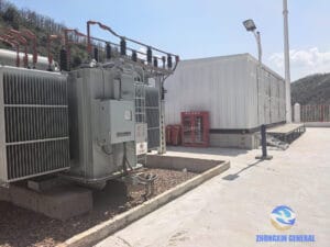 Completed smart substation with transformer and prefabricated modules — Yichuan LNG Yan'an Zhongxin General