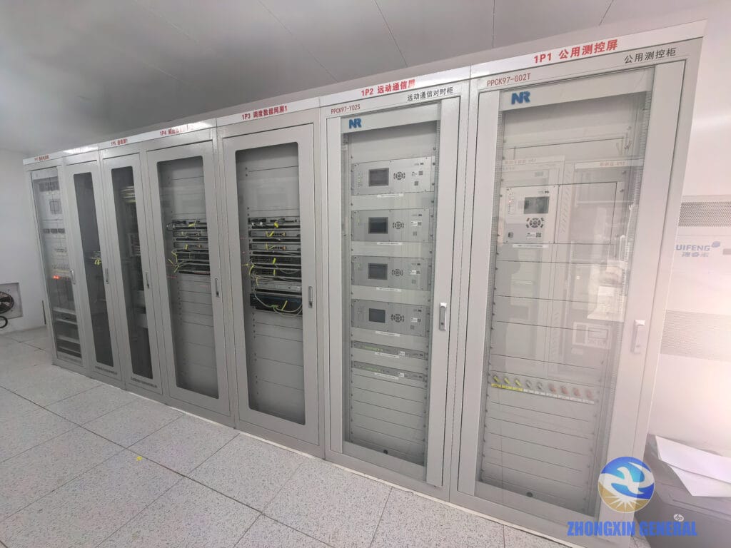 Communication screens remote terminal unit data network panels — Yichuan smart substation secondary equipment room