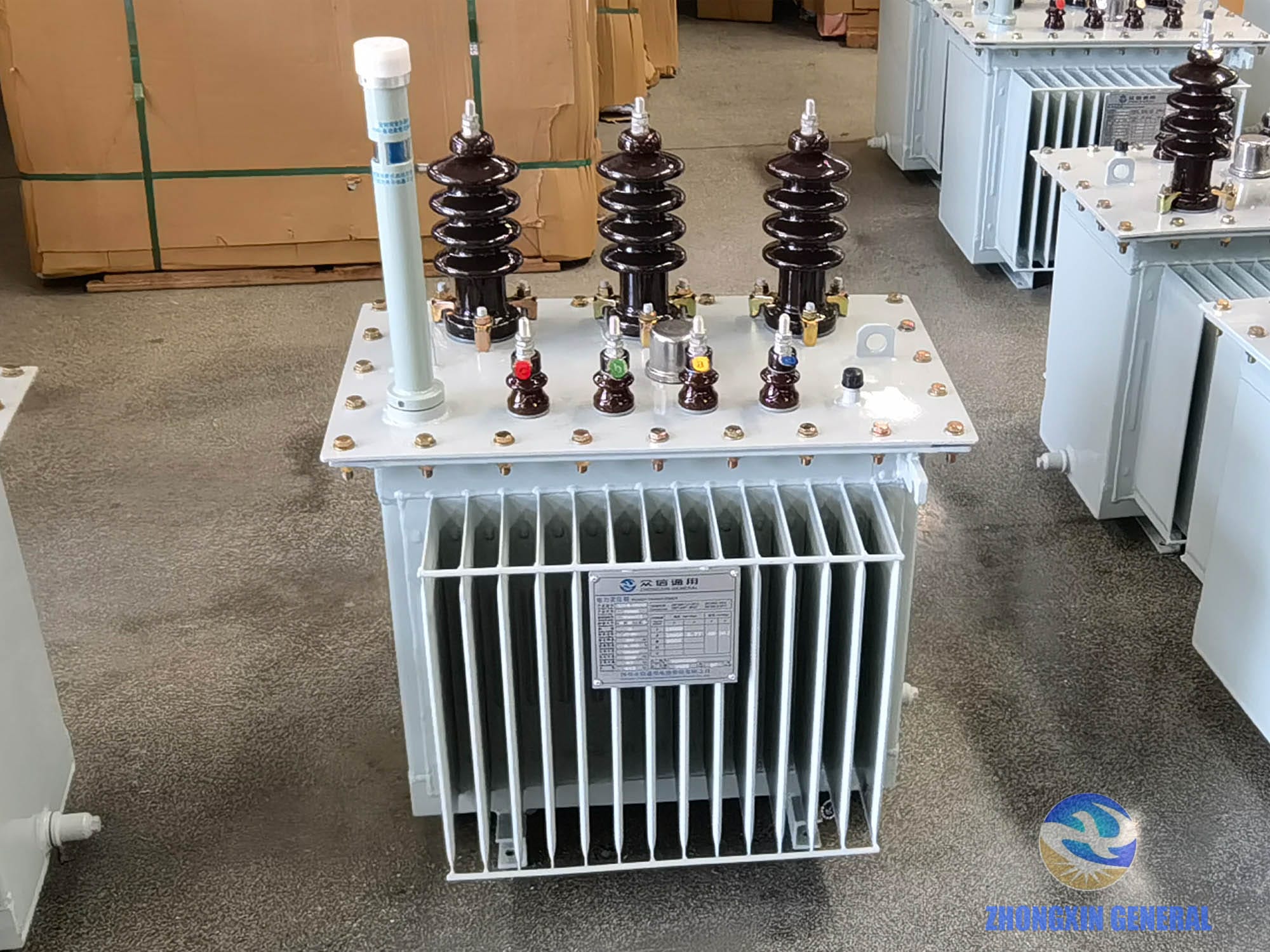 80 kVA oil-immersed distribution transformer complete unit — Dyn11 ONAN outdoor 10kV/400V Zhongxin General