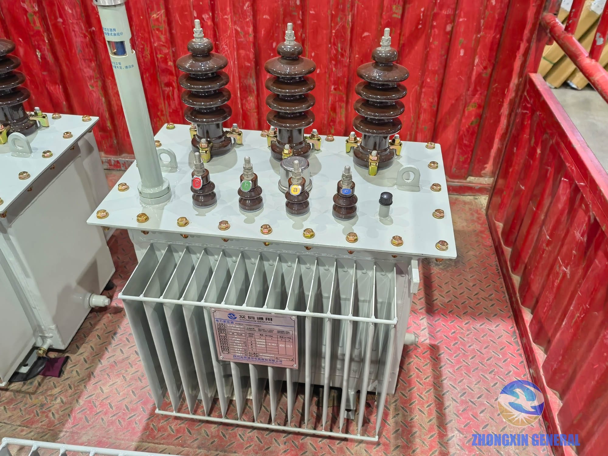 S13-M-80/10 80 kVA oil-immersed distribution transformer loaded on delivery truck — actual shipment Zhongxin General factory China