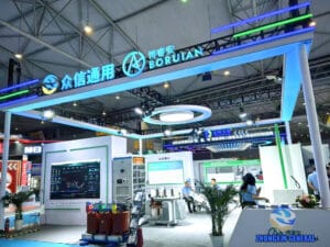 Zhongxin General and Sichuan Boruian New Energy joint exhibition booth at the 2025 China International Power Industry Expo, Chengdu Century City Convention Center