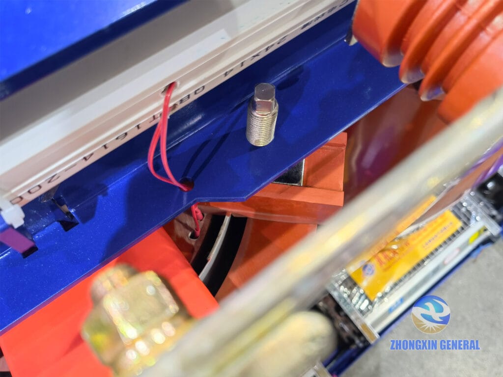 PT100 temperature sensor installation detail on 1000 kVA dry-type transformer LV winding — intelligent temperature control system Zhongxin General