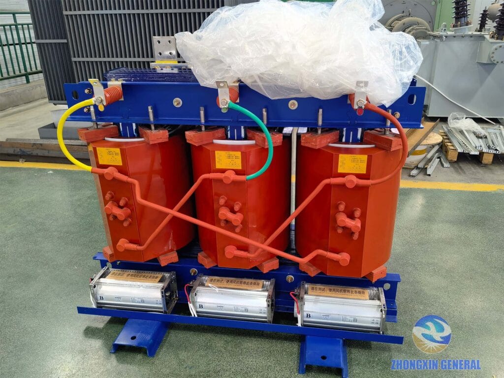 1600 kVA SCB18 cast resin dry-type transformer complete unit high-voltage terminal end — 10.5kV Dyn11 ANAF Zhongxin General