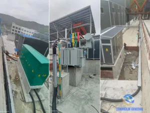 S13-3500/35 oil-immersed power transformers and switchgear installed at Shunhong Environmental 35kV substation — Ganlo Industrial Zone Sichuan