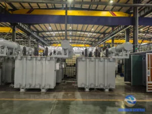 Completed 6300 kVA oil-immersed transformer — Dyn11 ONAN outdoor Zhongxin General