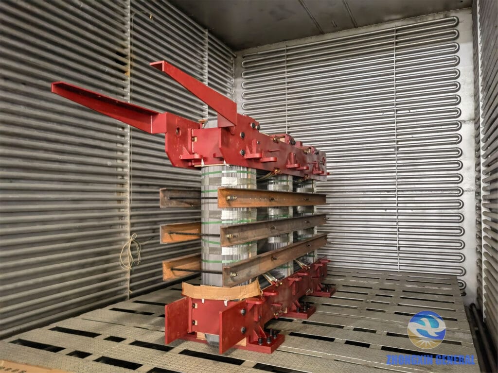 8000kVA transformer core entering the vacuum drying oven