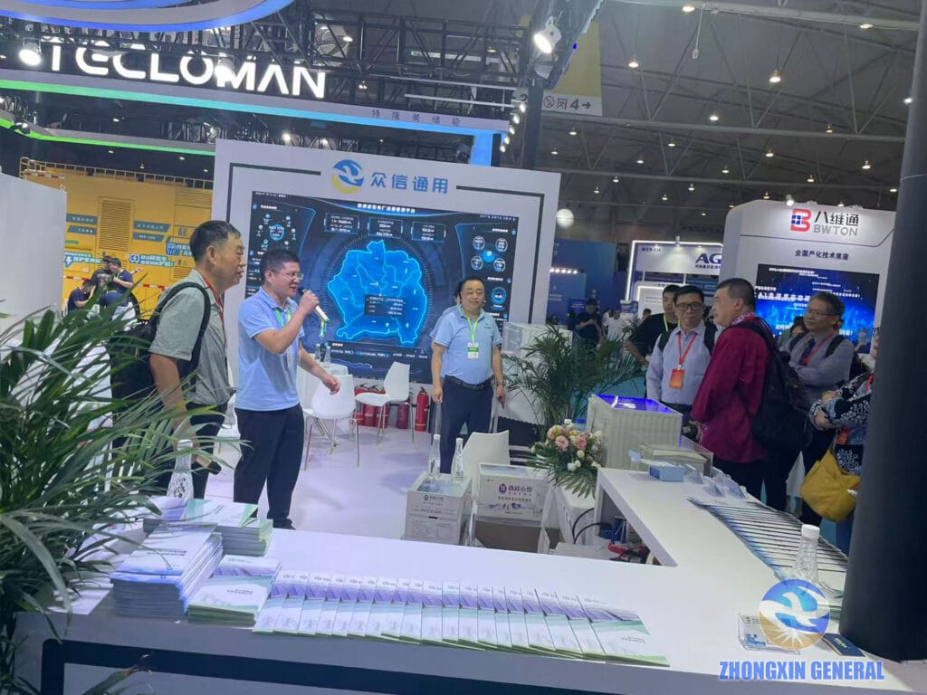 Zhongxin General export department manager Mr. Zhou presenting products to overseas buyers