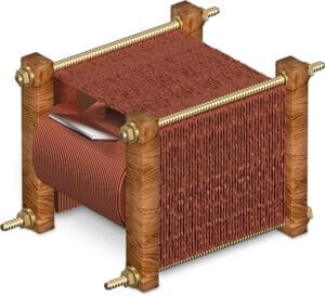 William Stanley's first commercially used transformer, 1886