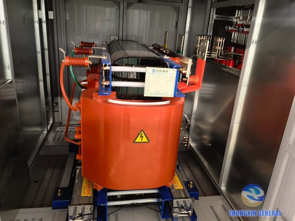 Zhongxin General 2000kva dry type transformer full assembly inside box substation