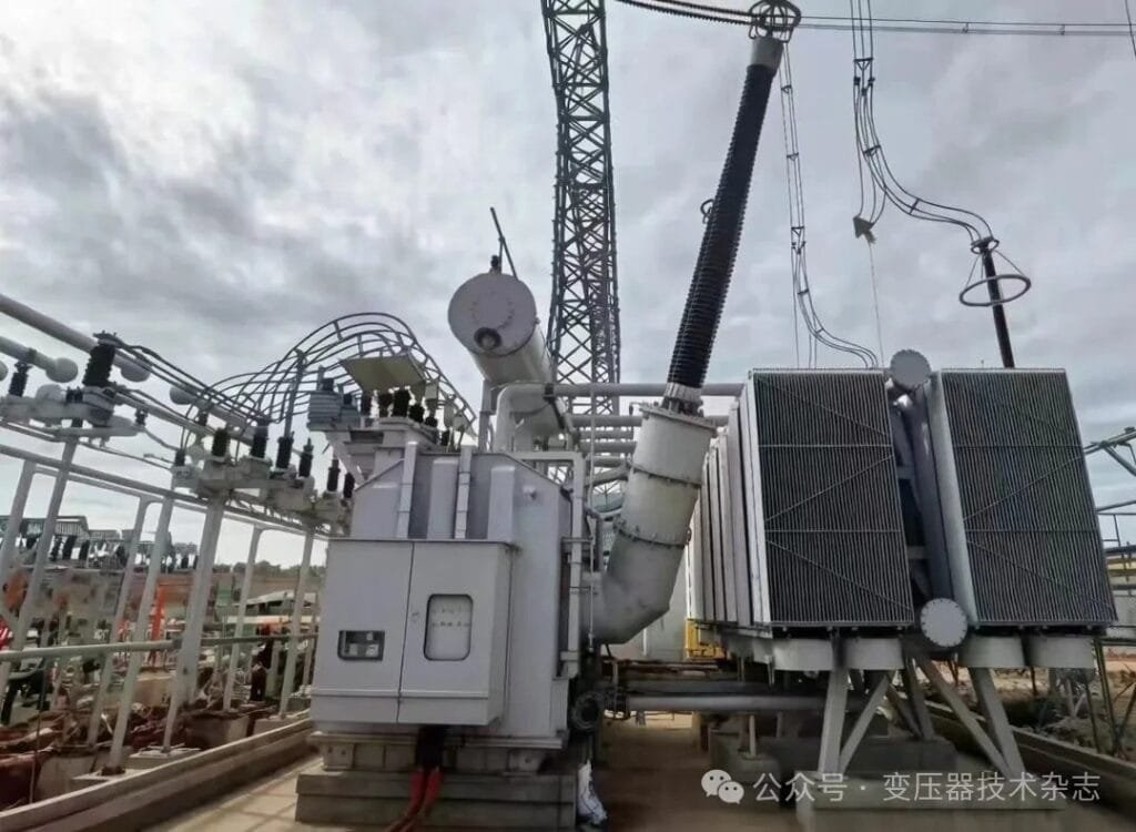 Baoding Electric SFFZ 500,000kVA/500kV split-winding transformer