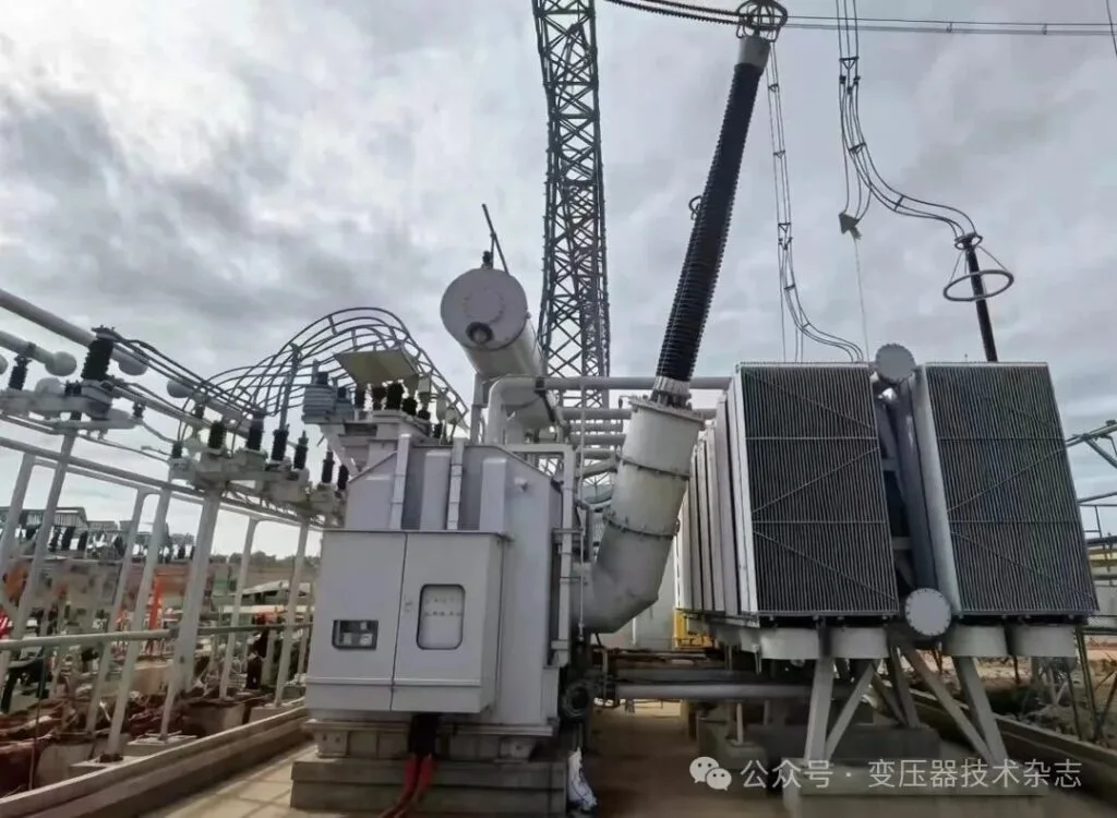 Baoding Electric SFFZ 500,000kVA/500kV split-winding transformer