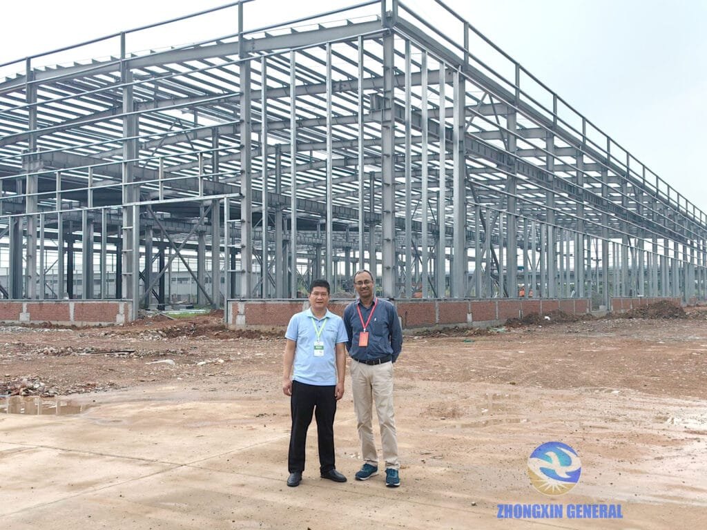 Indian Guest Dr. Jeevan Kumar Jethani reviewing construction progress at Boruian New Energy storage manufacturing base, Xinjin Chengdu, July 10 2026