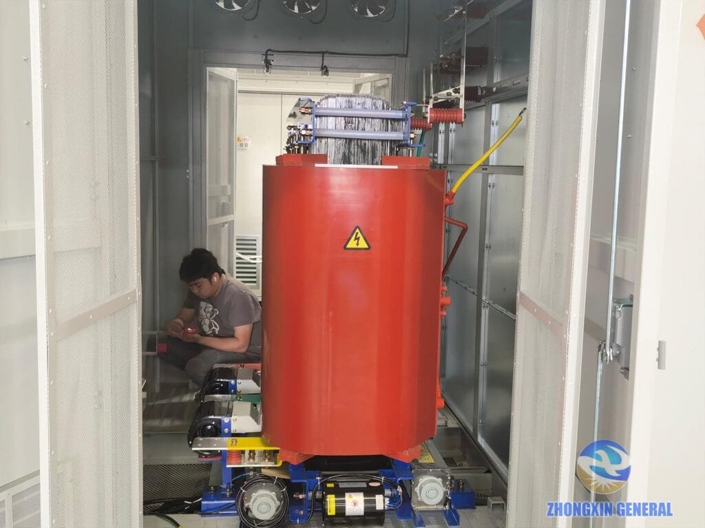 Zhongxin General new energy storage boost cabin internal electrical assembly operation