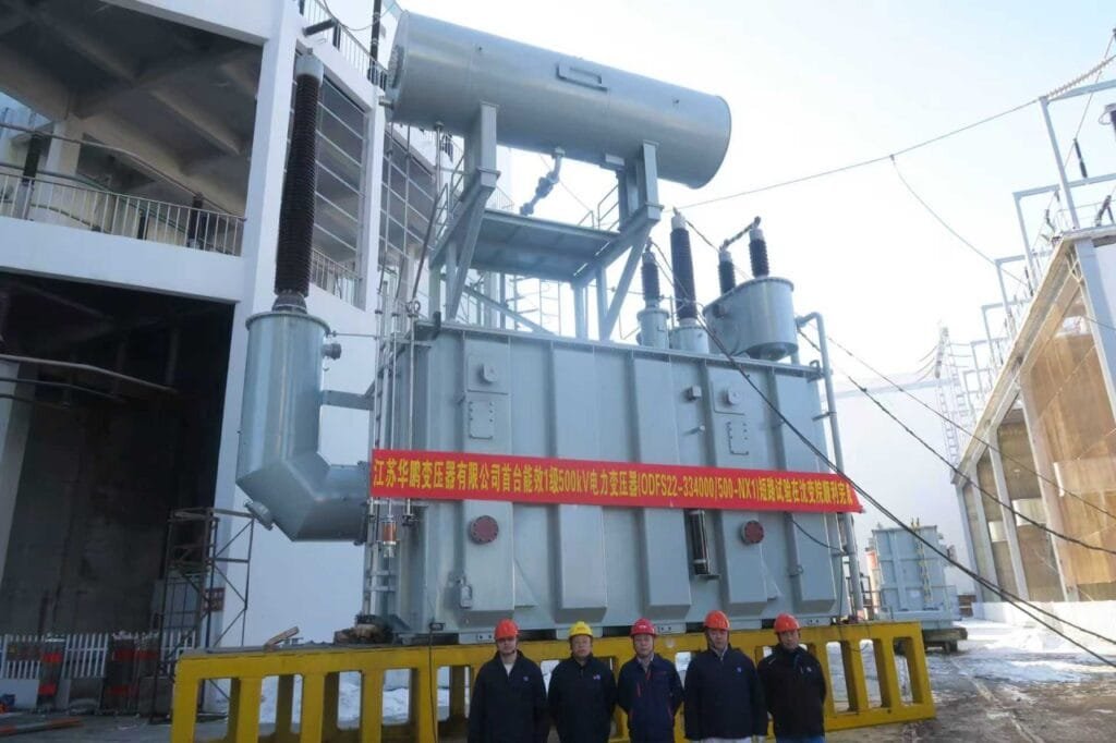 Jiangsu Huapeng 500kV energy-efficient transformer short-circuit test