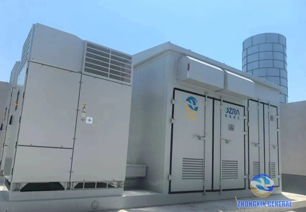 Zhongxin General neijiang towngas 5mw 10mwh energy storage boost transformer cabin project