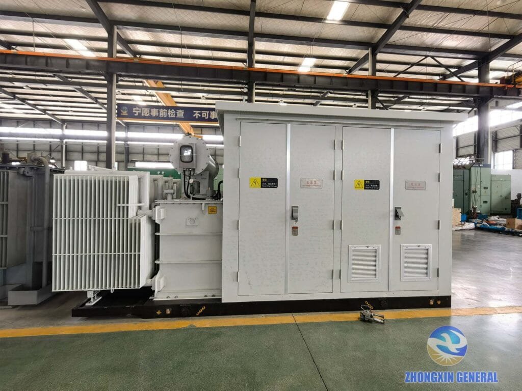 Zhongxin General new energy pv wind storage box type substation finished product