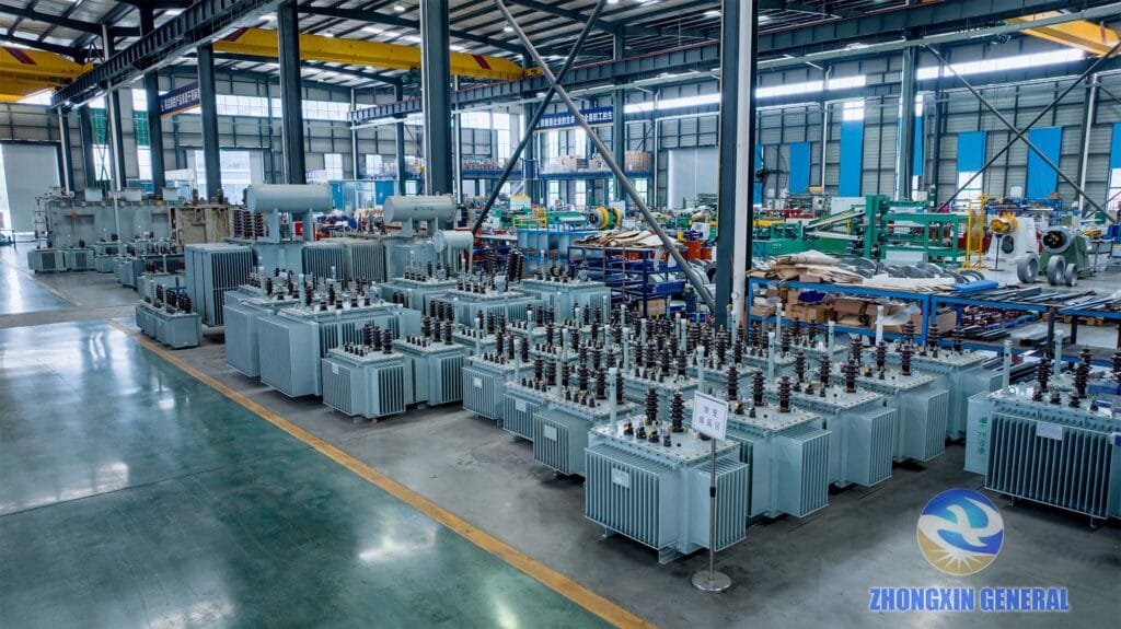 mass finished oil transformers factory workshop