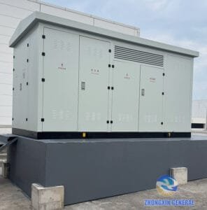 Zhongxin General finished pv boost converter integrated cabin foundation installation
