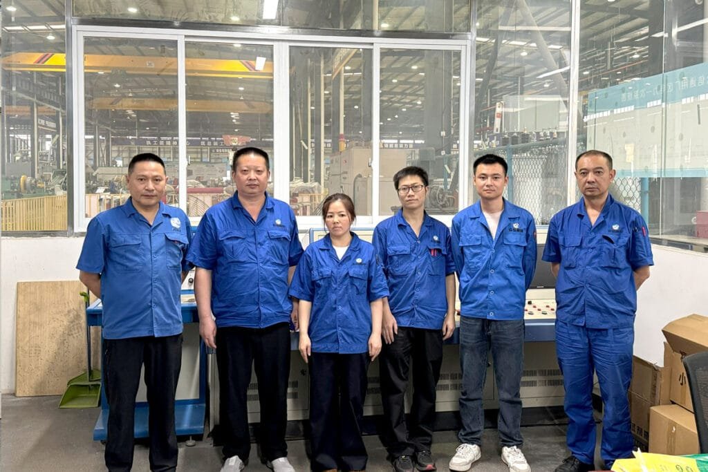 Quality control and inspection team at Zhongxin General Electric Energy