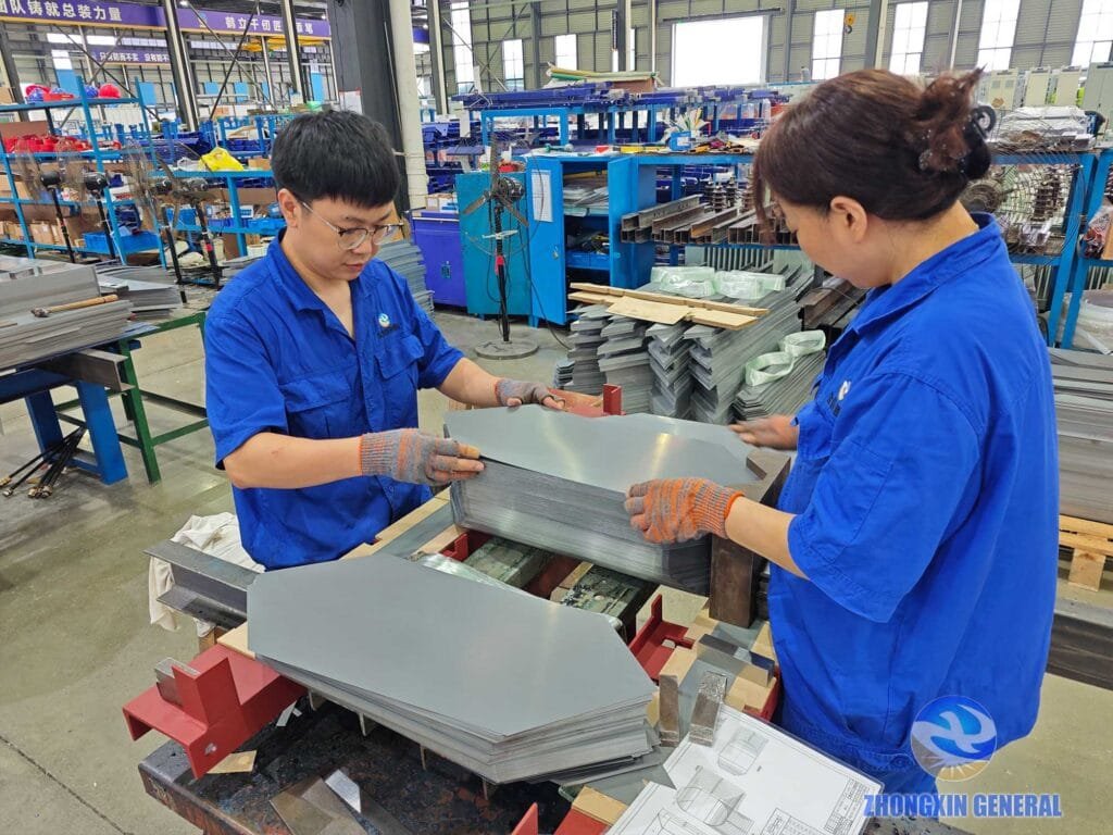 Layered core lamination process building transformer iron core