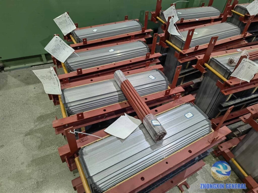 Transformer core assembly pre-positioned for winding installation