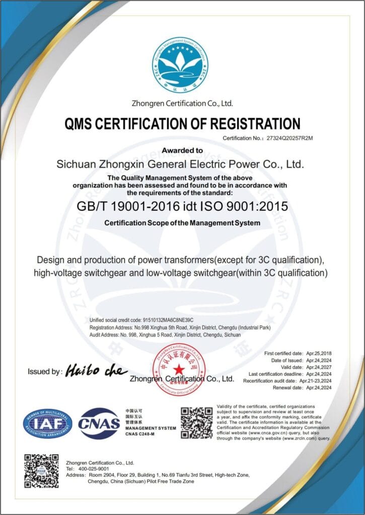 ISO 9001:2015 Quality Management System