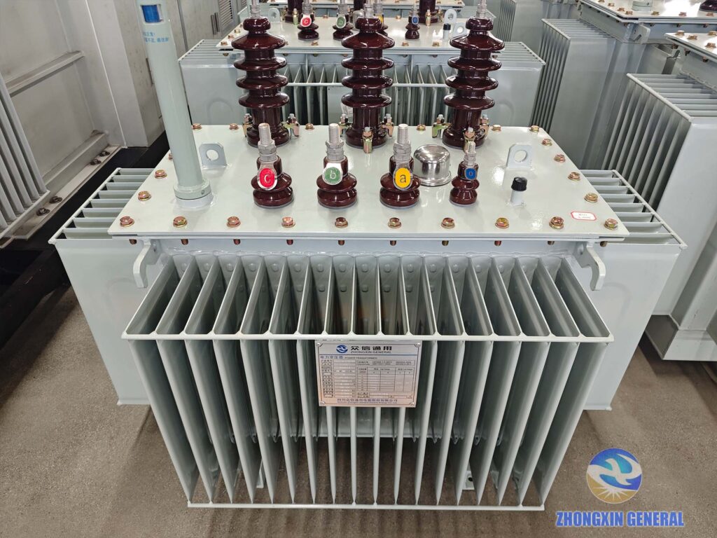 S11‑M‑250/10 250 kVA oil‑immersed distribution transformer front view high‑voltage side