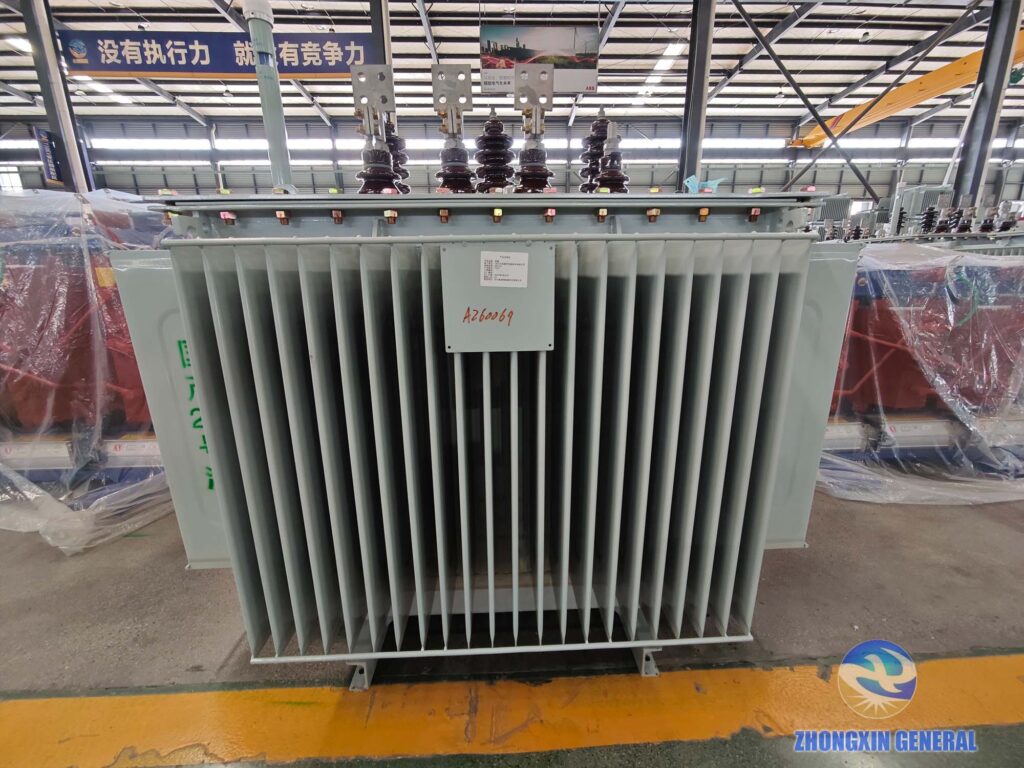 630 kVA S11‑M‑630/10GY oil‑immersed distribution transformer complete unit front low‑voltage end ONAN outdoor